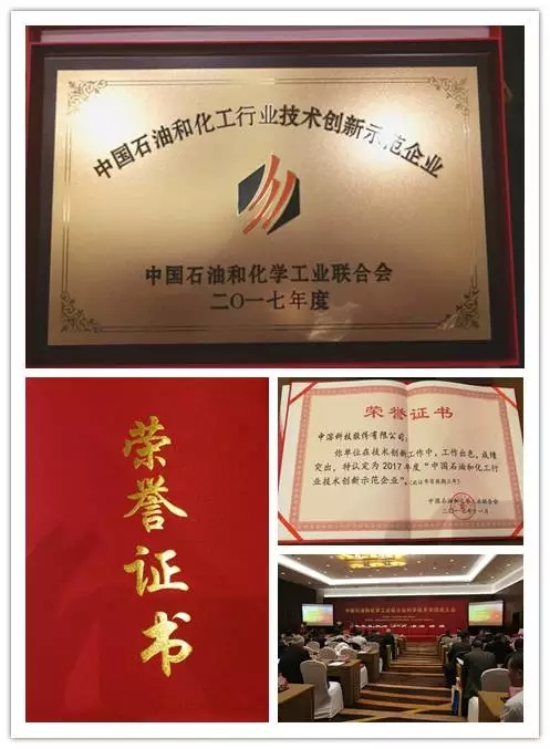 中國石油和化工行業技術創新示范企業：中溶科技